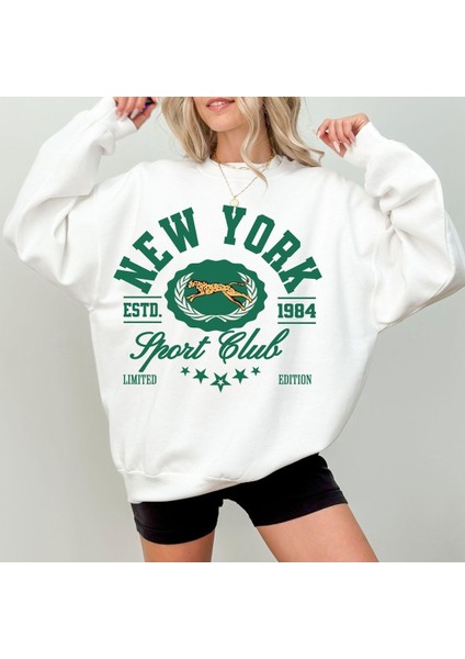 Premium Oversize Kesim Uzun Kollu Baskılı Sweatshirt