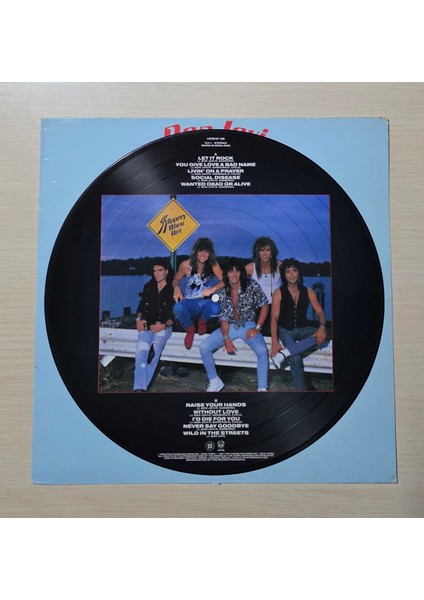 Bon Jovi - Slippery When Wet - 1987 - ***limited Edition, Picture Disc*** - ***collectors Edition*** - Dönem Baskı Plak - Longplay - Lp