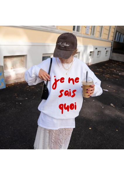 Premium Oversize Kesim Uzun Kollu Baskılı Sweatshirt