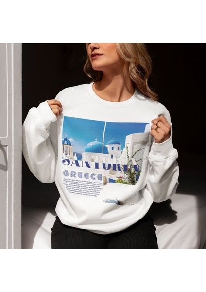 Premium Oversize Kesim Uzun Kollu Baskılı Sweatshirt