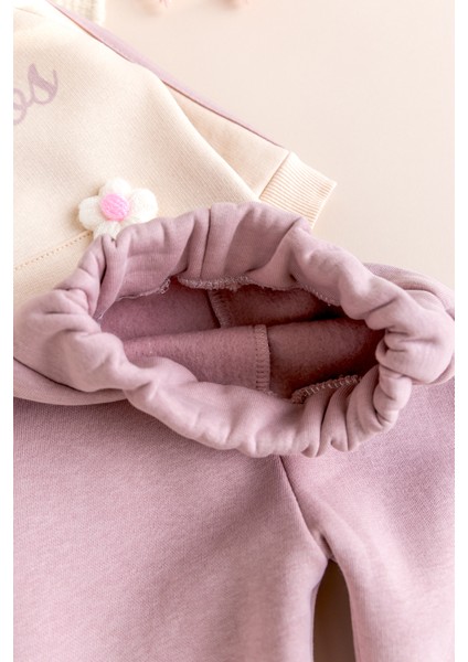 Iki Iplik Şardonlu Pamuklu 2'li Kız Bebek/çocuk Takım Set fırsatları