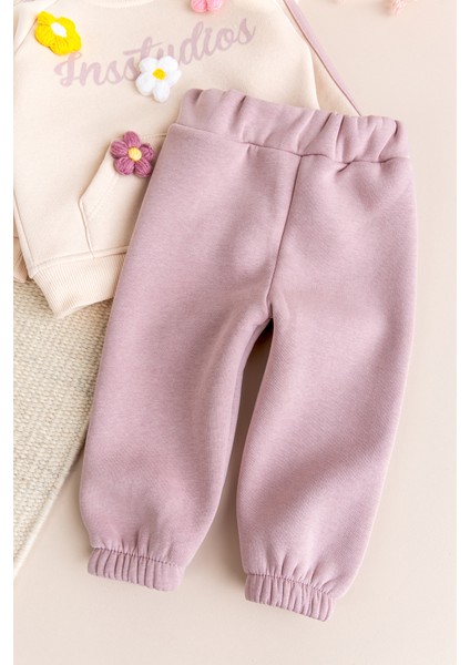 Iki Iplik Şardonlu Pamuklu 2'li Kız Bebek/çocuk Takım Set indirimleri