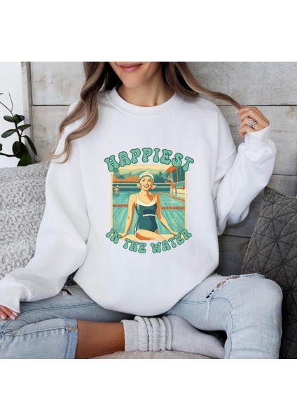 Premium Oversize Kesim Uzun Kollu Baskılı Sweatshirt