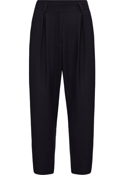 Siyah Pilili Soft Bilek Boyu Kadın Pantolon indirimleri