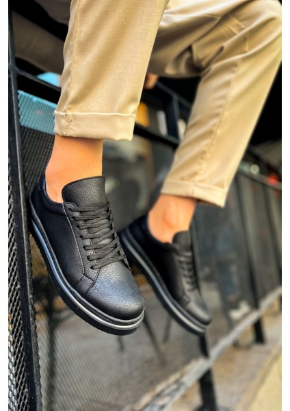 MN979 - Santoni Crt Spor Erkek Ayakkabı Sıyah