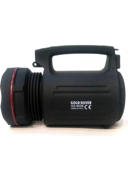 GS-8006 Parlak Ledli Taşınabilir Şarj Edilebilir El Feneri 15W ( Lisinya )