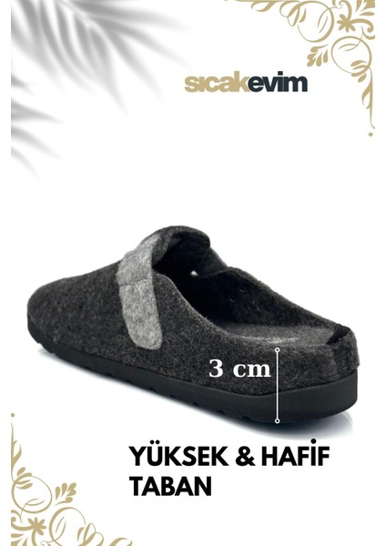 Kadın Kışlık Ev Terliği – Sıcak Tutan, Hafif ve Dayanıklı Şık Peluş Terlik Füme Gri