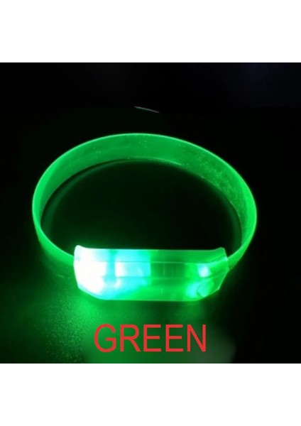 3 Modlu Pilli LED Işıklı Esnek Parti Bilekliği Yeşil modelleri