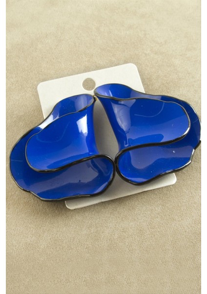 Sepetim Oval Zr Model Küpe-Mavi fiyatları
