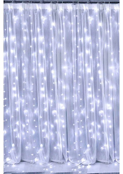 Beyaz Perde LED 3x3 Metre USB Kumandalı 8 Mod Animasyonlu Peri LED Işık fırsatları