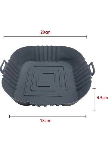 Fritöz Afryer ve Fırın Silikon Pişirme Matı 20 cm Kare fiyatları