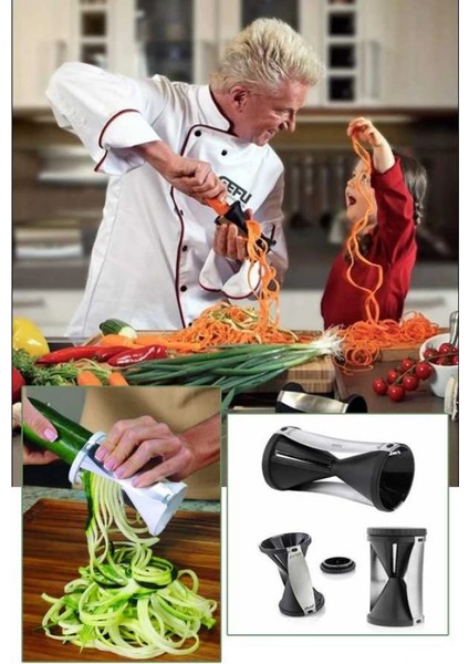 Slicer Spiral Sebze Doğrayıcı - Jülyen Kesme Aleti modelleri