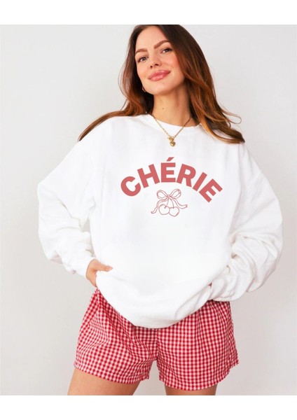 Premium Oversize Kesim Uzun Kollu Baskılı Sweatshirt