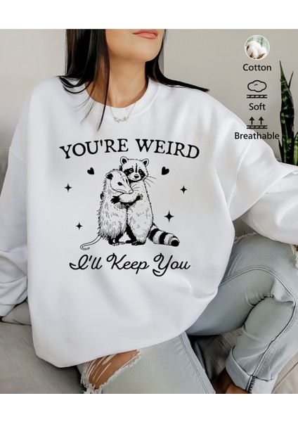 Premium Oversize Kesim Uzun Kollu Baskılı Sweatshirt