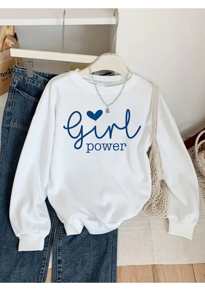 Premium Oversize Kesim Uzun Kollu Baskılı Sweatshirt