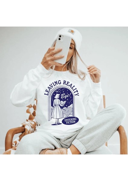 Premium Oversize Kesim Uzun Kollu Baskılı Sweatshirt