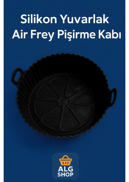 Siyah Çok Amaçlı Airfryer Silikon Kabı Dayanıklı, Isıya Dayanıklı, Kolay Kullanım