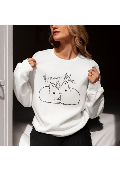 Premium Oversize Kesim Uzun Kollu Baskılı Sweatshirt