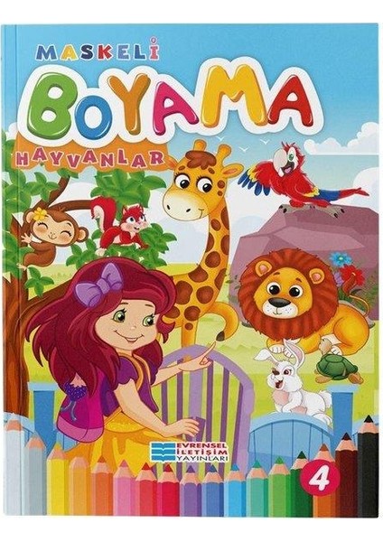 Hayvanlar Maskeli Boyama