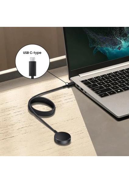 Galaxy Watch 5 Watch 5 Pro 4 Watch 3 Active R500 Active 2 Type-C Şarj KABLOSU-(1903 - BRF14137-433 fırsatları