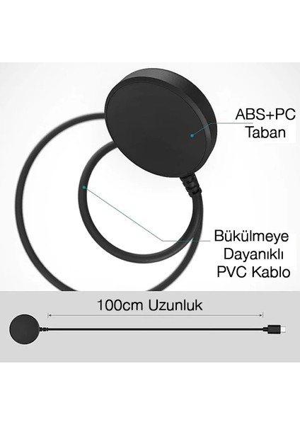 Galaxy Watch 5 Watch 5 Pro 4 Watch 3 Active R500 Active 2 Type-C Şarj KABLOSU-(1903 - BRF14137-433 indirimleri