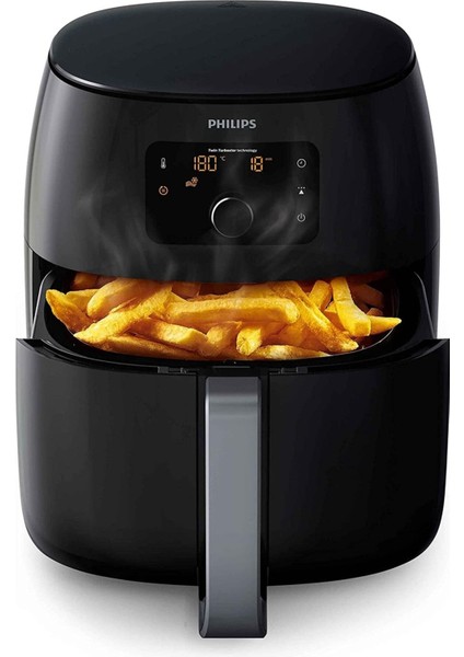 Yüksek Kapasiteli Siyah Airfryer, 1.4 Kg, 7.3 Litre, Hızlı Hava Teknolojisi