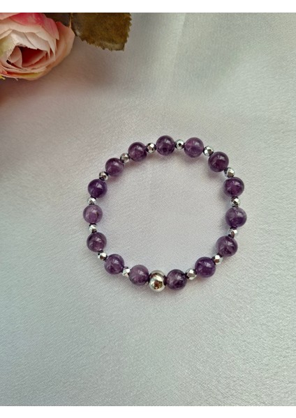 Ametist Hematit Bileklik 8 mm fiyatları
