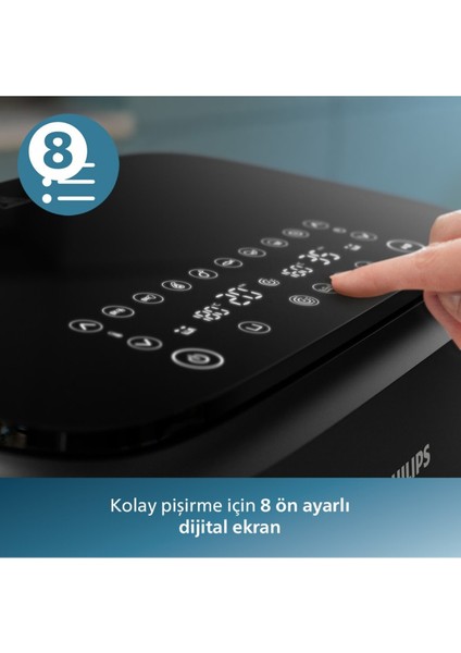 Çift Hazneli 3000 Serisi Airfryer, 3l + 6l, LED Ekran, Şık Tasarım