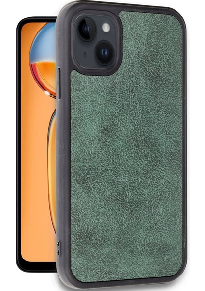 iPhone 15 Kılıf Aras Deri Kapak - Koyu Yeşil - BRF15140-7346 fiyatları