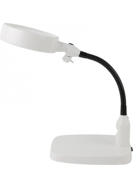 Masaüstü 10X LED Işıklı Büyüteç Okuma El Sanatları Onarım Büyüteç 7765