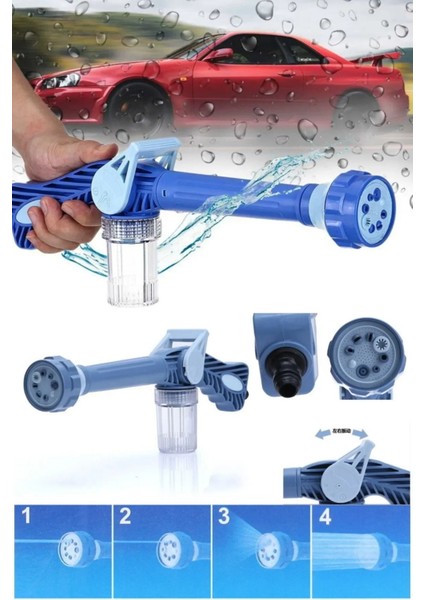 Otomobil Yıkama Sulama Fonksiyonlu Su Püskürtme Tabancası Deterjanlı Akıllı Tayzikli Basınçlı Bahçe (5263) indirimleri