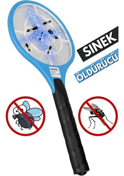 Kalem Pilli Raket Sinek Öldürücü Asonıc (5263)