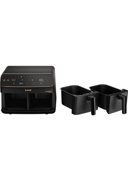 Duofry Az Yağlı Fritöz, Siyah, Sağlıklı ve Pratik Kullanım indirimleri