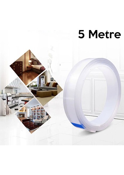 Ally 5m Çift Taraflı Bant-Nano Teknolojili-Süper Güçlü Bant-Yapıştırıcı-( - BRF15048-721 fiyatları