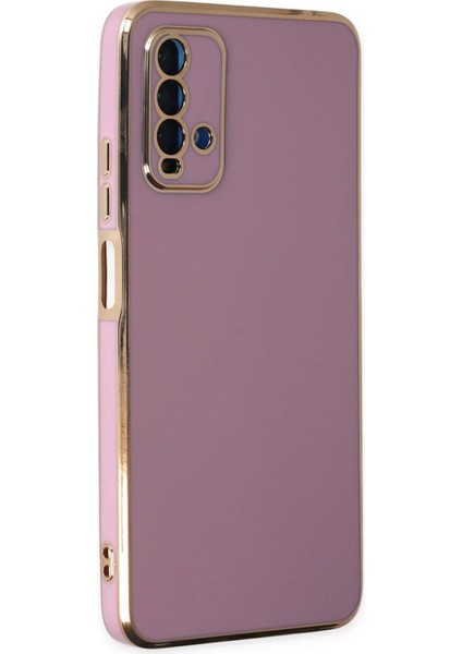 Xiaomi Redmi 9t Kılıf Volet Silikon - Mor - BRF16126-9466