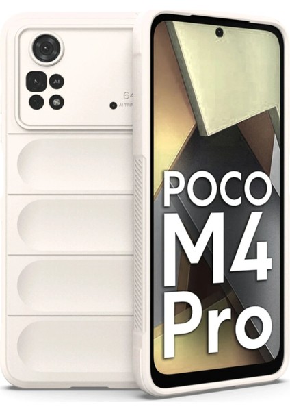 Xiaomi Poco M4 Pro 4g Kılıf Optimum Silikon - Krem - BRF14501-1346