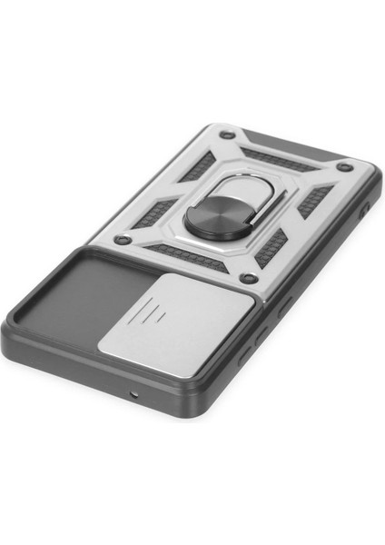 Samsung Galaxy S20 Fe Kılıf Pars Lens Yüzüklü Silikon - Gümüş - BRF14494-5867 fırsatları