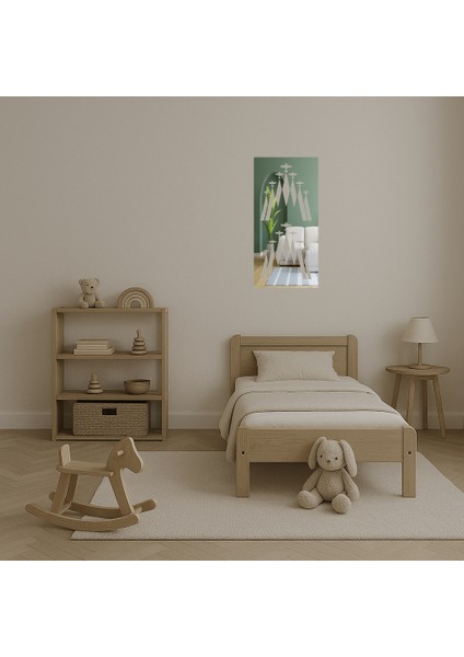 Modern Abstrakt Ahşap Çiçek Desenli Iç Mekan Aynalı Tablosu - BRF19930-6934 fırsatları