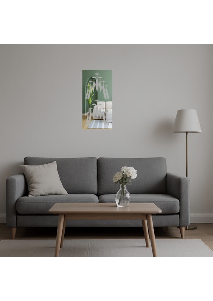 Modern Abstrakt Ahşap Çiçek Desenli Iç Mekan Aynalı Tablosu - BRF19930-6934 indirimleri