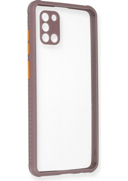 Samsung Galaxy A31 Kılıf Miami Şeffaf Silikon - Açık Mor - BRF14414-1779