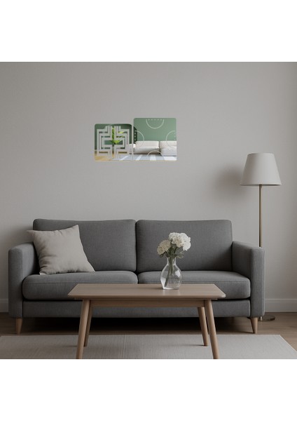 Minimalist Tasarımlı Duvar Aynalı Tablosu - BRF13719-8248 indirimleri