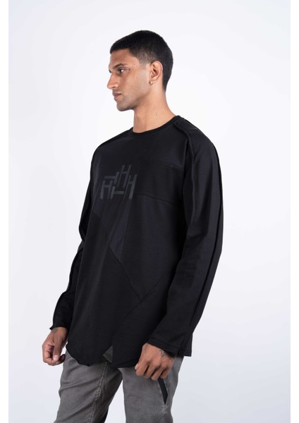 Erkek Regular Fit Uzun Kollu Siyah Sweat fiyatları