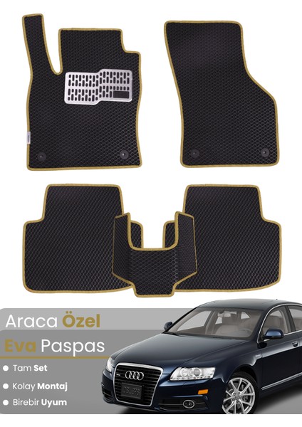 Audi A6 (2004-2011) Uyumlu Eva Paspas Tam Set–araca Özel,su Geçirmez,hızlı ve Kolay Montaj