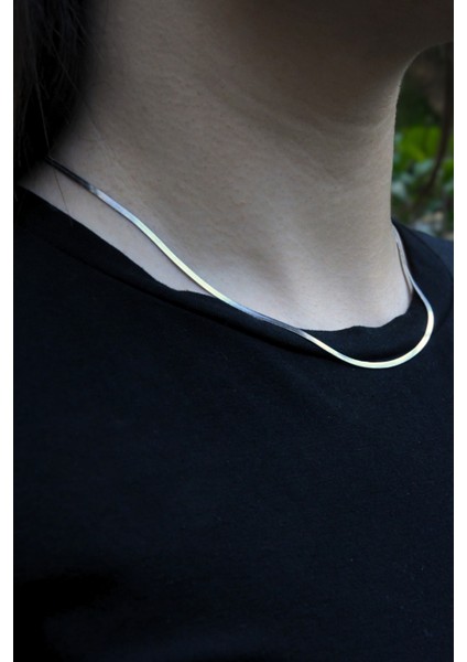 Italyan Ezme Unisex Model Çelik Zincir Kolye 2 mm fırsatları