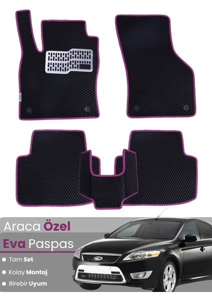 Ford Mondeo (2007-2014) Uyumlu Eva Paspas Tam Set–araca Özel,su Geçirmez,kolay Montaj