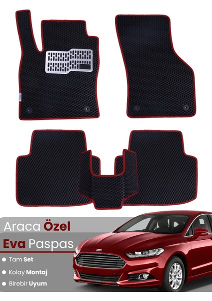 Ford Mondeo (2015-2022) Uyumlu Eva Paspas Tam Set–araca Özel,su Geçirmez,kolay Montaj