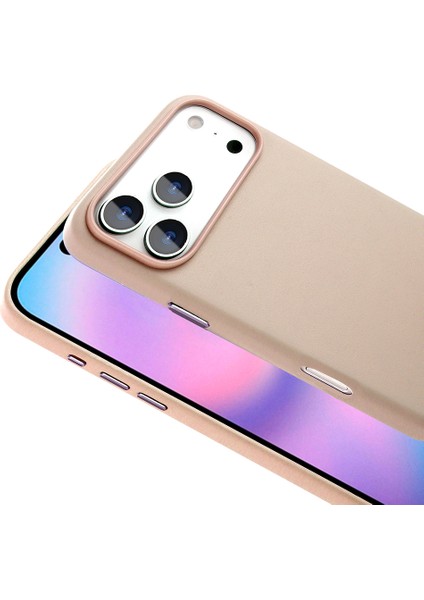 Iphone 17 Pro Max Uyumlu Kılıf Deri Görünümlü Çizilmez Magsafe Sarj Destekli Mat Kapak modelleri