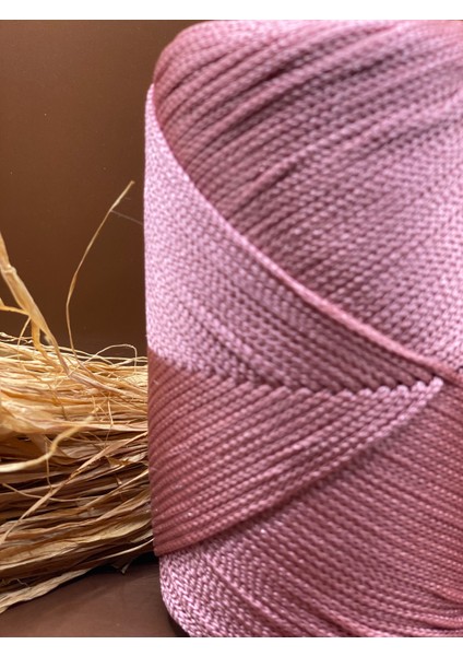 2`li Paket Polyester Makrome Ip (400 GRAM-460 Metre) No:4 Çanta Ipi Supla Ipi A.kalite modelleri