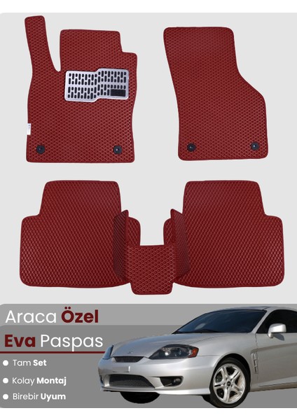 Hyundai Coupe (2001-2009) Uyumlu Eva Paspas Tam Set–araca Özel,kolay Montaj,su Geçirmez