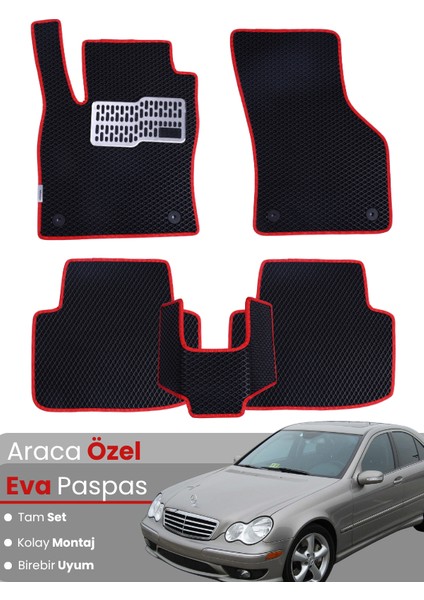 Mercedes Benz C Serisi W203 (2000-2007) Uyumlu Eva Paspas Tam Set – Araca Özel Tasarım